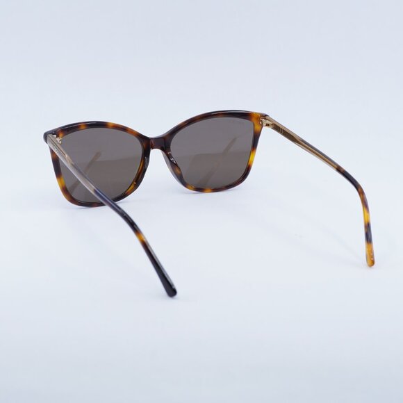 Jimmy Choo BA/G/S 0086 70 Sunglasses Havana/Gold Cat Eye Frame, Brown Lenses - Picture 5 of 8
